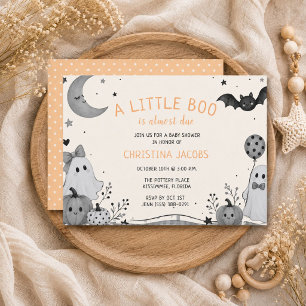 Kleine Boo Is Bijna Gepland Halloween Baby Shower Kaart