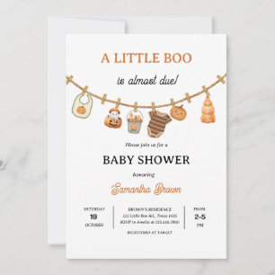 Kleine Boo is bijna jarig pompoen Halloween Baby S Kaart