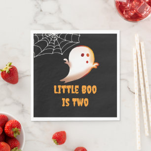 Kleine Boo Is Twee Halloween Schattig 2e Verjaarda Servet