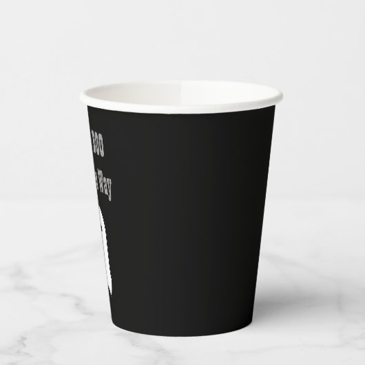 Kleine BOO op weg naar Halloween Ghost Papieren Bekers (Links)