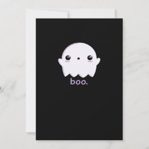 Kleine Boo Schattig Halloween Feestdagenkaart
