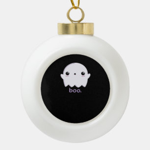 Kleine Boo Schattig Halloween Keramische Bal Ornament