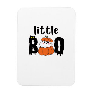 Kleine Boo Schattige Halloween Pompoen Kat Vintage Magneet