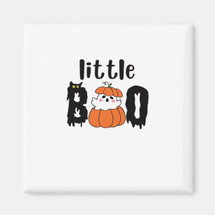 Kleine Boo Schattige Halloween Pompoen Kat Vintage Magneet