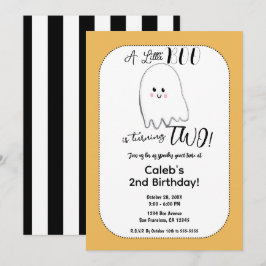 Kleine Boo Spook Kinderen Halloween Verjaardagsfee Kaart