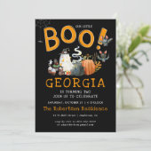 Kleine Boo | Spooky Halloween Verjaardagsfeestje (Staand voorkant)