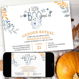 Kleine Boo verwacht Halloween geslacht onthulling Kaart