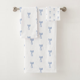 Kleine boog blauwe kustbadkamer iets blauw bad handdoek