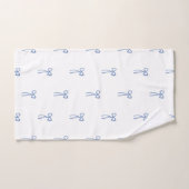 Kleine boog blauwe kustbadkamer iets blauw bad handdoek (Handdoek)