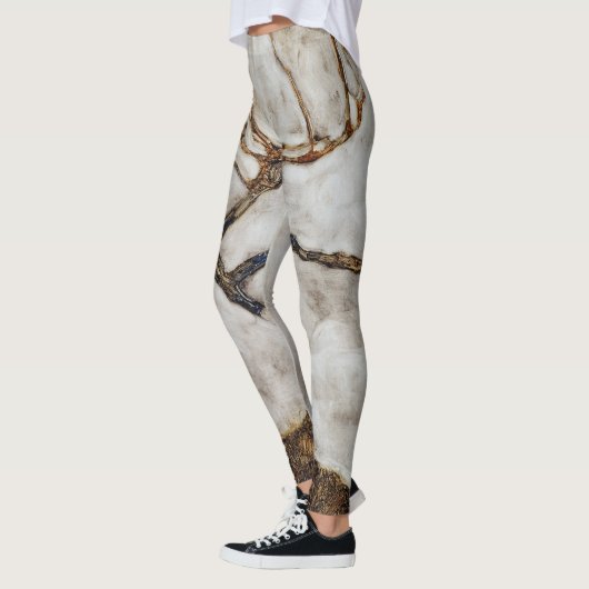 Kleine boom in de late herfst van Egon Schiele Leggings (Links)