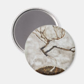 Kleine boom in de late herfst van Egon Schiele Magneet (Voorkant / Achterkant)