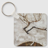 Kleine boom in de late herfst van Egon Schiele Sleutelhanger (Voorkant)