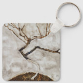 Kleine boom in de late herfst van Egon Schiele Sleutelhanger (Achterkant)