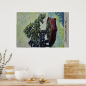 Kleine boom in rode pot poster (Keuken)
