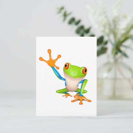 Kleine boomkikker briefkaart (Staand voorkant)