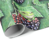 Kleine boomkikker op een Blackberry-schilderij Cadeaupapier (Rol Hoek)