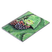 Kleine boomkikker op een Blackberry-schilderij Notitieboek (Linkerzijde)