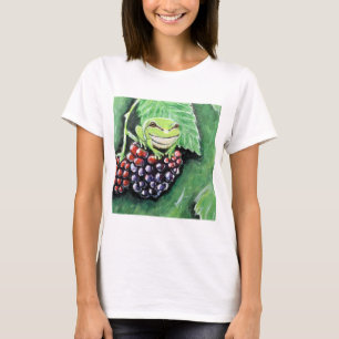Kleine boomkikker op een Blackberry-schilderij T-shirt