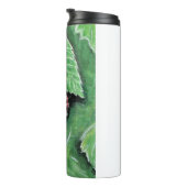 Kleine boomkikker op een Blackberry-schilderij Thermosbeker (Geroteerd rechts)