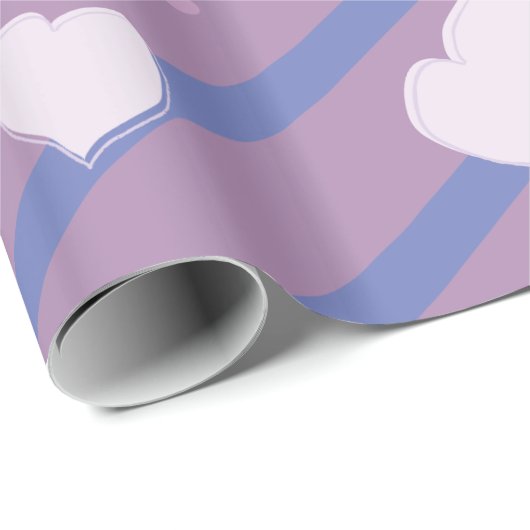 Kleine boomkorharten en bloemen cadeaupapier (Rol Hoek)