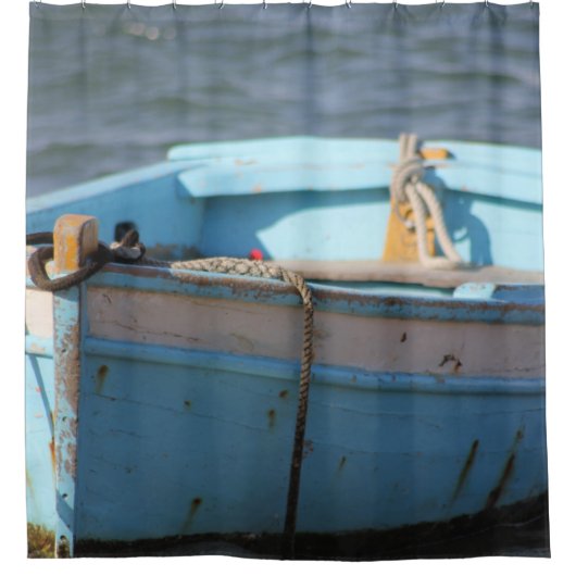 Kleine boot douchegordijn (Voorkant)