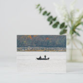 Kleine boot Gevist Briefkaart (Staand voorkant)