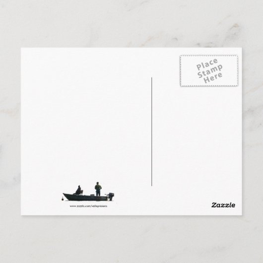 Kleine boot Gevist Briefkaart (Achterkant)