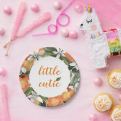 Kleine Borden Sinaasappel papier Borden Papieren Bordje (Feest)