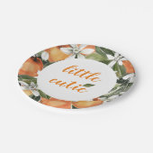 Kleine Borden Sinaasappel papier Borden Papieren Bordje (Gekanteld)