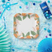 Kleine Borden voor Baby shower met cutie Citrus Papieren Bordje (Feest)