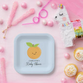 Kleine Borden voor Baby shower op snijdpapier Papieren Bordje (Feest)