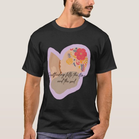 Kleine borstvoeding t-shirt (Voorkant)