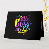 Kleine Boss Lady Meisjes Kinder Dochter Baby mini Kaart (Gele Bloem)