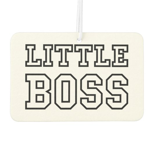 KLEINE BOSS LUCHTVERFRISSER (Achterkant)