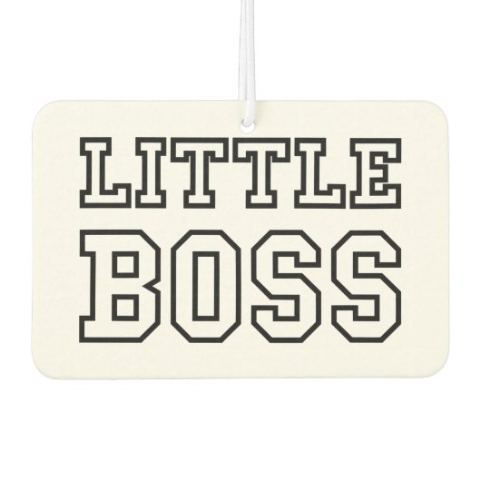 KLEINE BOSS LUCHTVERFRISSER (Voorkant)