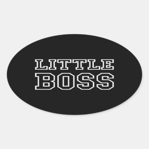 KLEINE BOSS OVAL STICKER