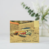 Kleine boten, Dubrovnik, Kroatië Briefkaart (Staand voorkant)