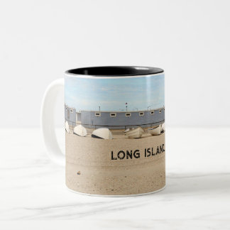Kleine boten tweekleurige koffiemok