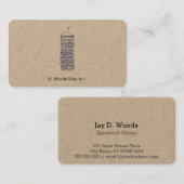 kleine boterham visitekaartje (Voorkant / Achterkant)