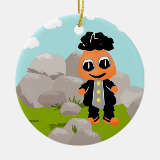 KLEINE BOY DOLL KERAMISCH ORNAMENT (Voorkant)