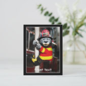 Kleine brandweerman kaart (Staand voorkant)