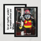 Kleine brandweerman kaart (Voorkant / Achterkant)