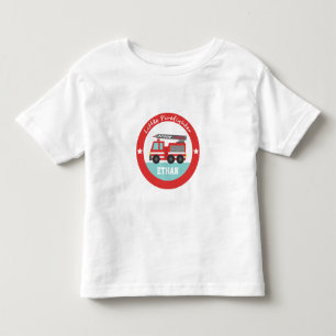 Kleine Brandweerman, Rode Brandweerwagen, Voor Jon Kinder Shirts