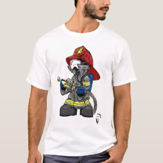Kleine brandweerman t-shirt