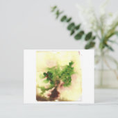 Kleine briefkaart van de wazige boomgaard (Staand voorkant)