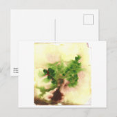 Kleine briefkaart van de wazige boomgaard (Voorkant / Achterkant)