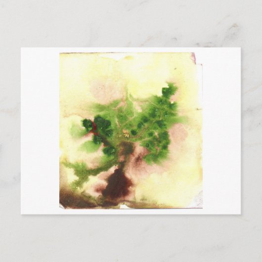 Kleine briefkaart van de wazige boomgaard (Voorkant)
