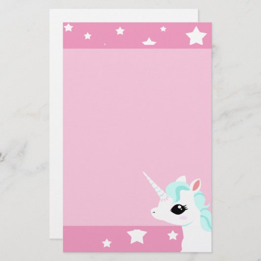 Kleine briefpapier met een blauwe mannetjesmannetj (Voorkant / Achterkant)