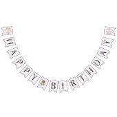 Kleine Bright Wildflowers Waterverf Verjaardag Vlaggetjes (Alle)