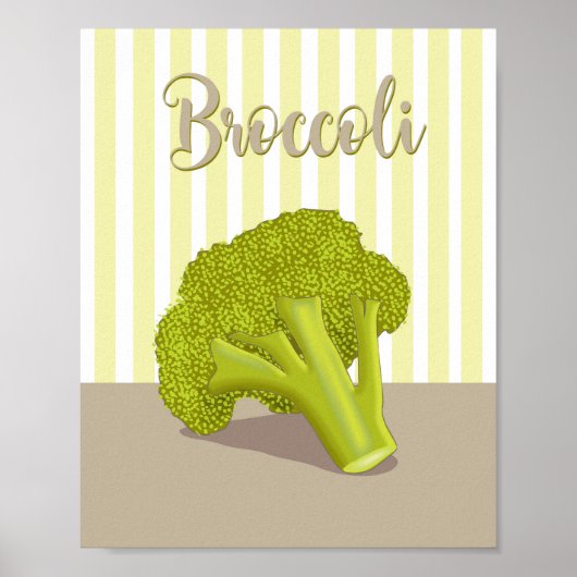 Kleine broccoli poster (Voorkant)